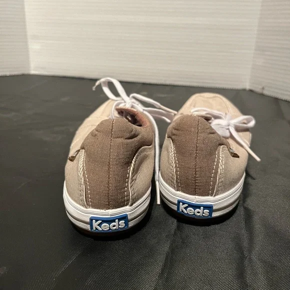 Keds tan/ cream Casual Sneakers woman’s size 7.5 like new - Picture 3 of 7